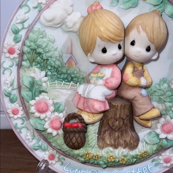 Precious Moments Love One Another Plate - Enesco - Picture 6 of 16